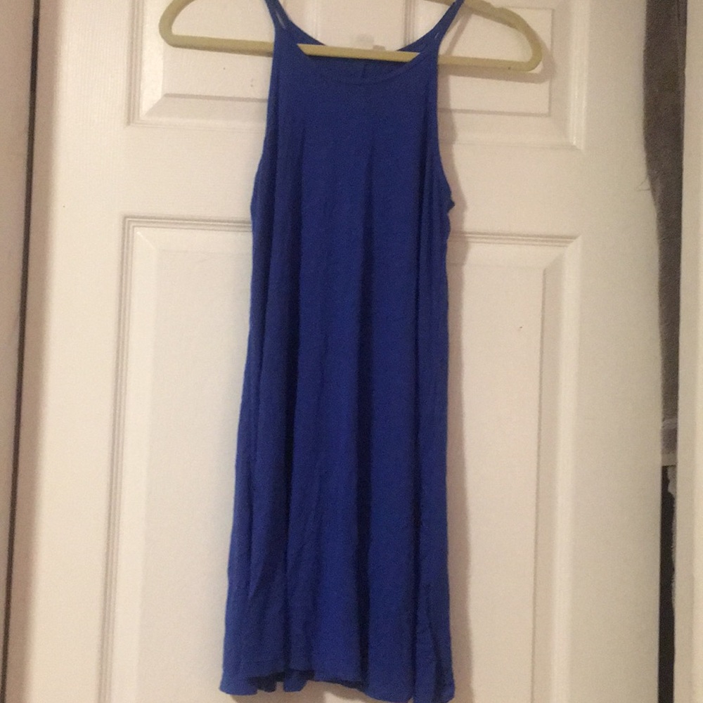 Blue tank dress